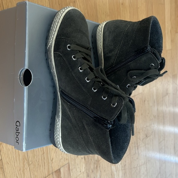 German Gabor olive green sneakers - Picture 4 of 7